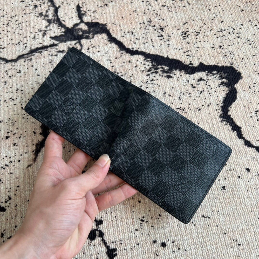Louis Vuitton Slender Wallet Damier Graphite Blue