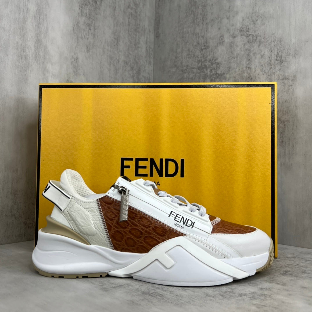 Fendi Flow "White-Brown"