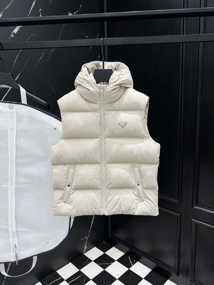 Prada Down Vest "Light Grey"