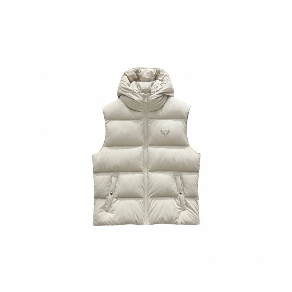 Prada Down Vest "Light Grey"