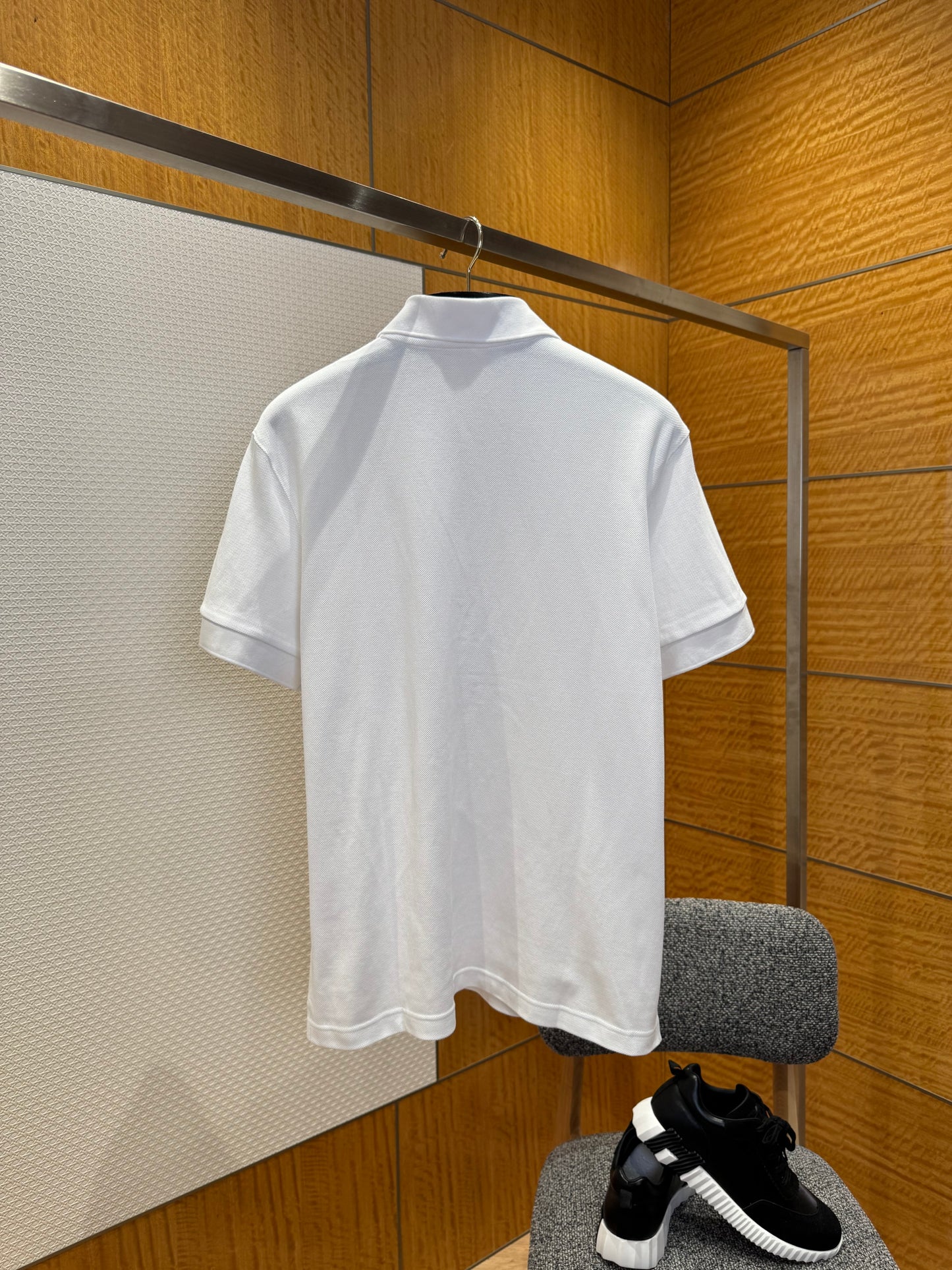 Prada Piqué Polo T-Shirt "White"