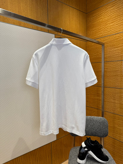 Prada Piqué Polo T-Shirt "White"