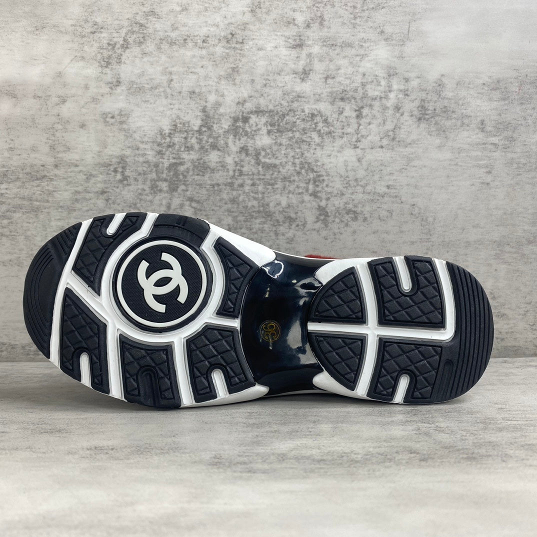 Chanel Interlocking CC Sock Sneakers "Purple-Pink"