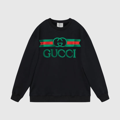 Gucci Embroided Logo Sweatshirt "Black"