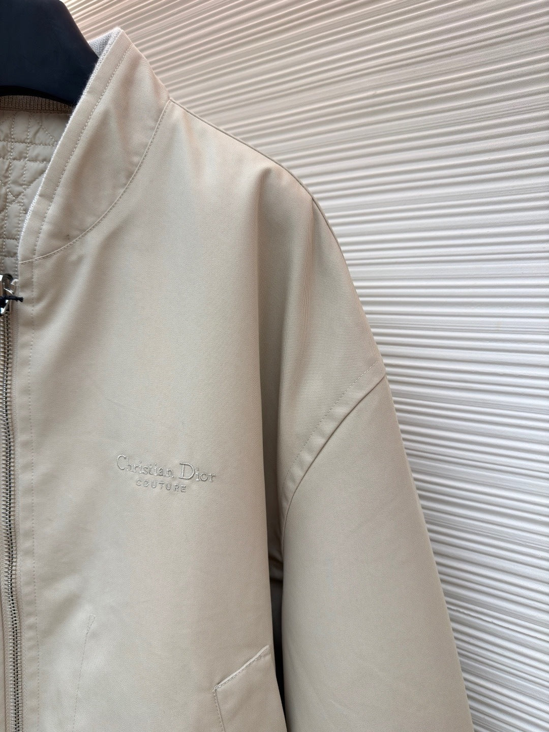 Dior Icons Reversible Bomber Jacket "Beige Cotton Twill "