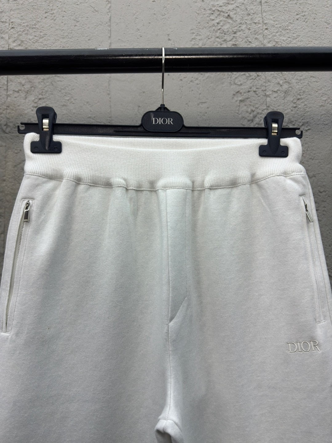 Dior Track Pants "White Cahsmere and Cotton Knit"