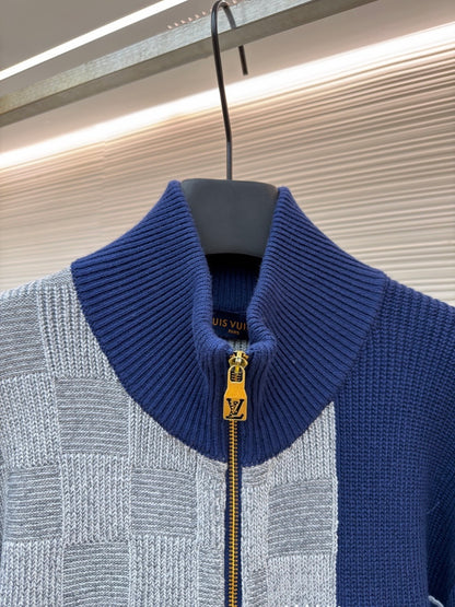 Louis Vuitton Zip Up Patchwork Tracktop "Indigo"