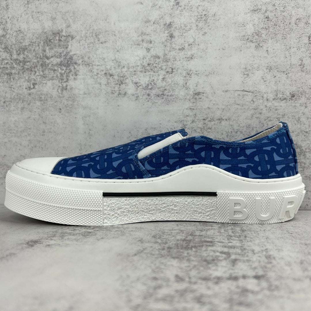 Burberry Slip-On "Blue Monogram"