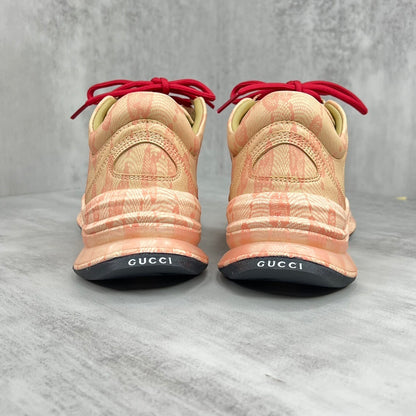 Gucci Run "Beige-Red Monogram"