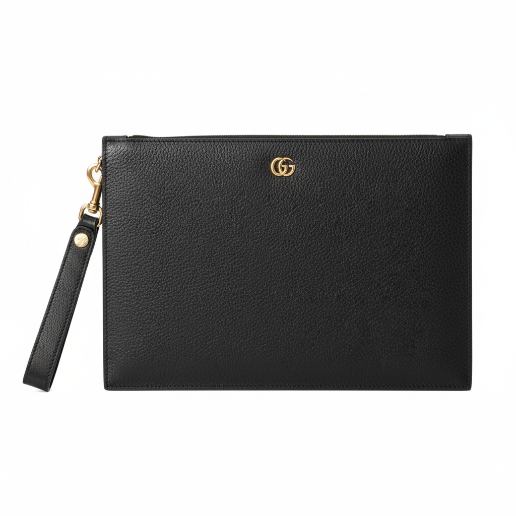 Gucci Leather GG Marmont Pouch