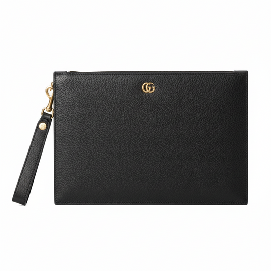 Gucci Leather GG Marmont Pouch