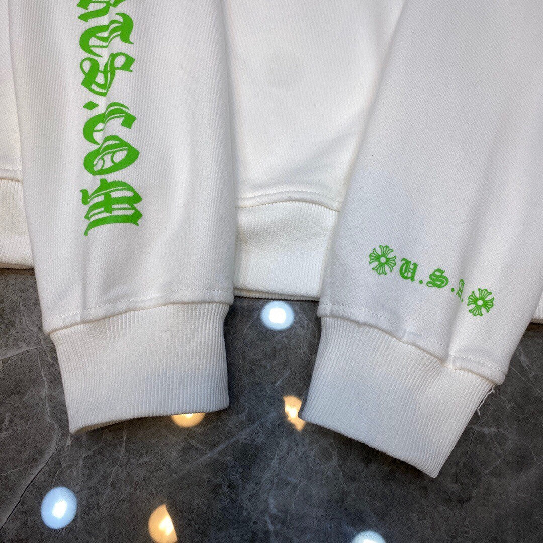 Chrome Hearts Hoodie "White-Green"
