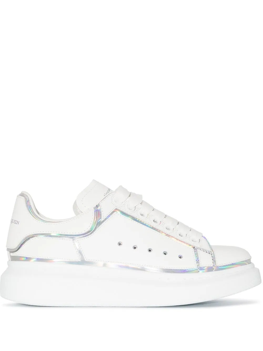 Alexander McQueen Oversized "White-Silver Holo"