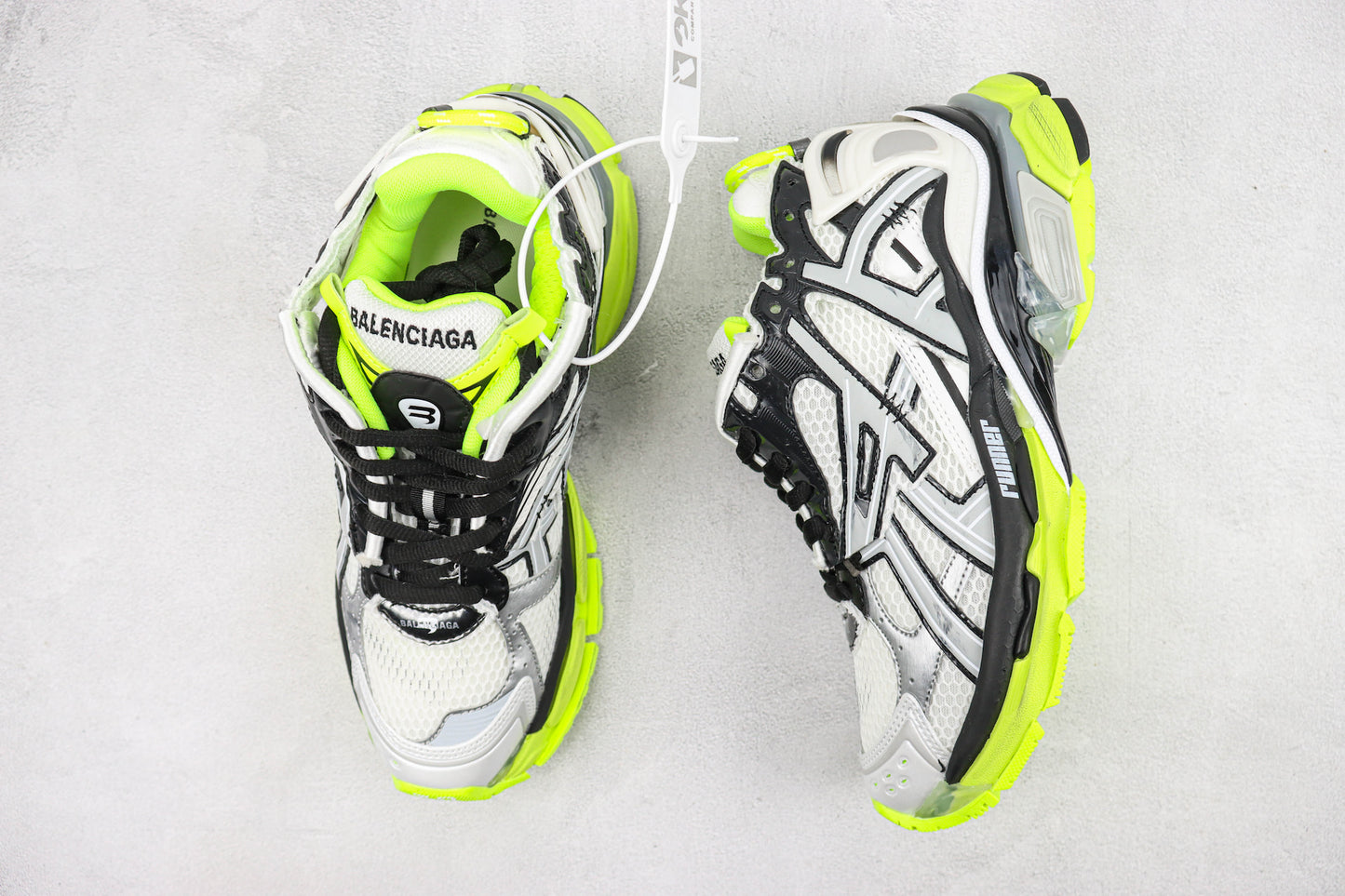 Balenciaga Runner "White-Black-Fluo Yellow"