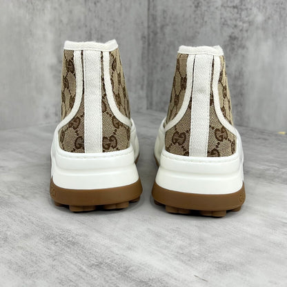 Gucci Tennis 1977 High-Top "Beige-White Monogram"