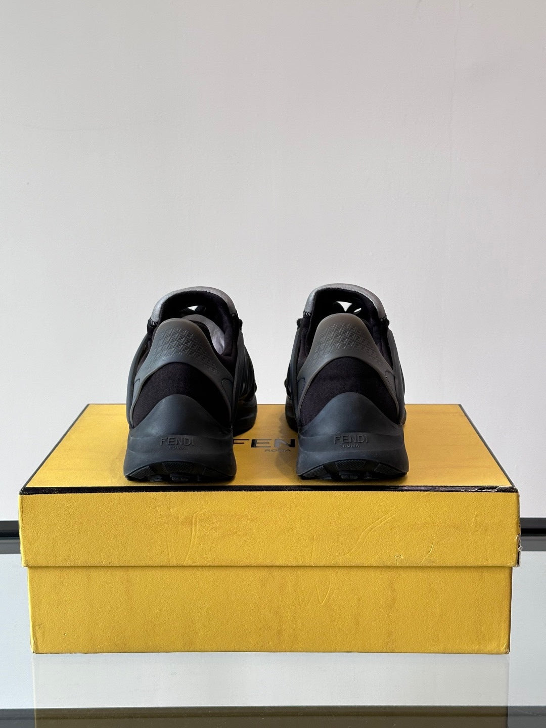 Fendi Tag Sneaker "Black-Grey"