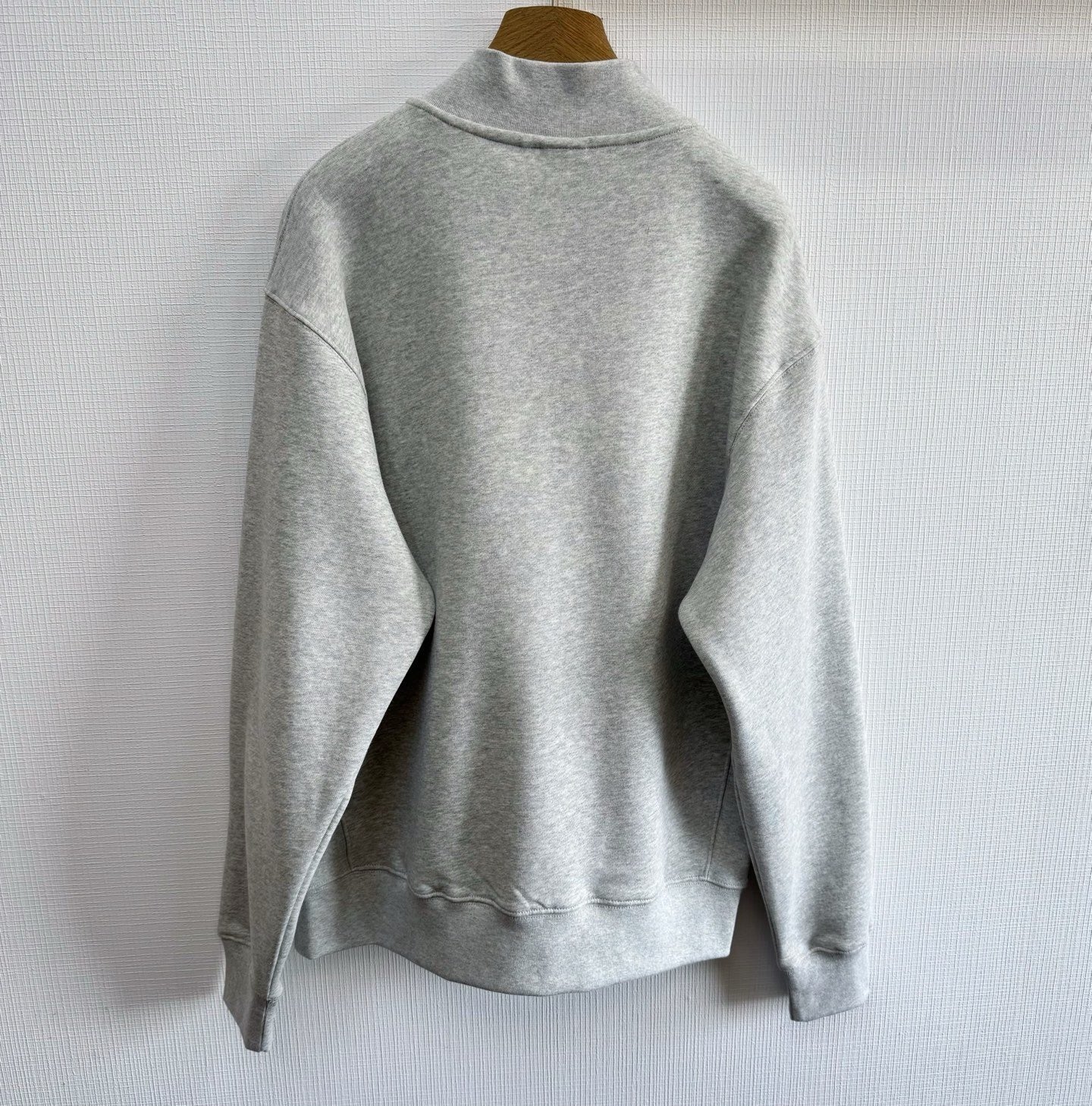 Dior Zip-neck Sweatshirt "Grey Cotton Fleece"