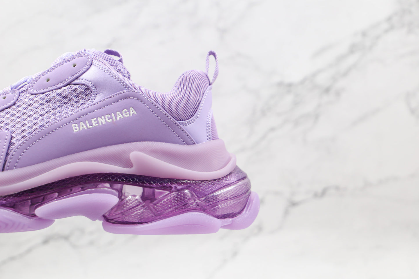 Balenciaga Triple S "Purple-Clear Sole"