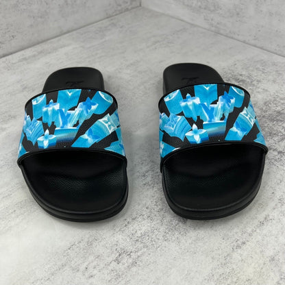 Louis Vuitton Slides "Black-Blue-White"