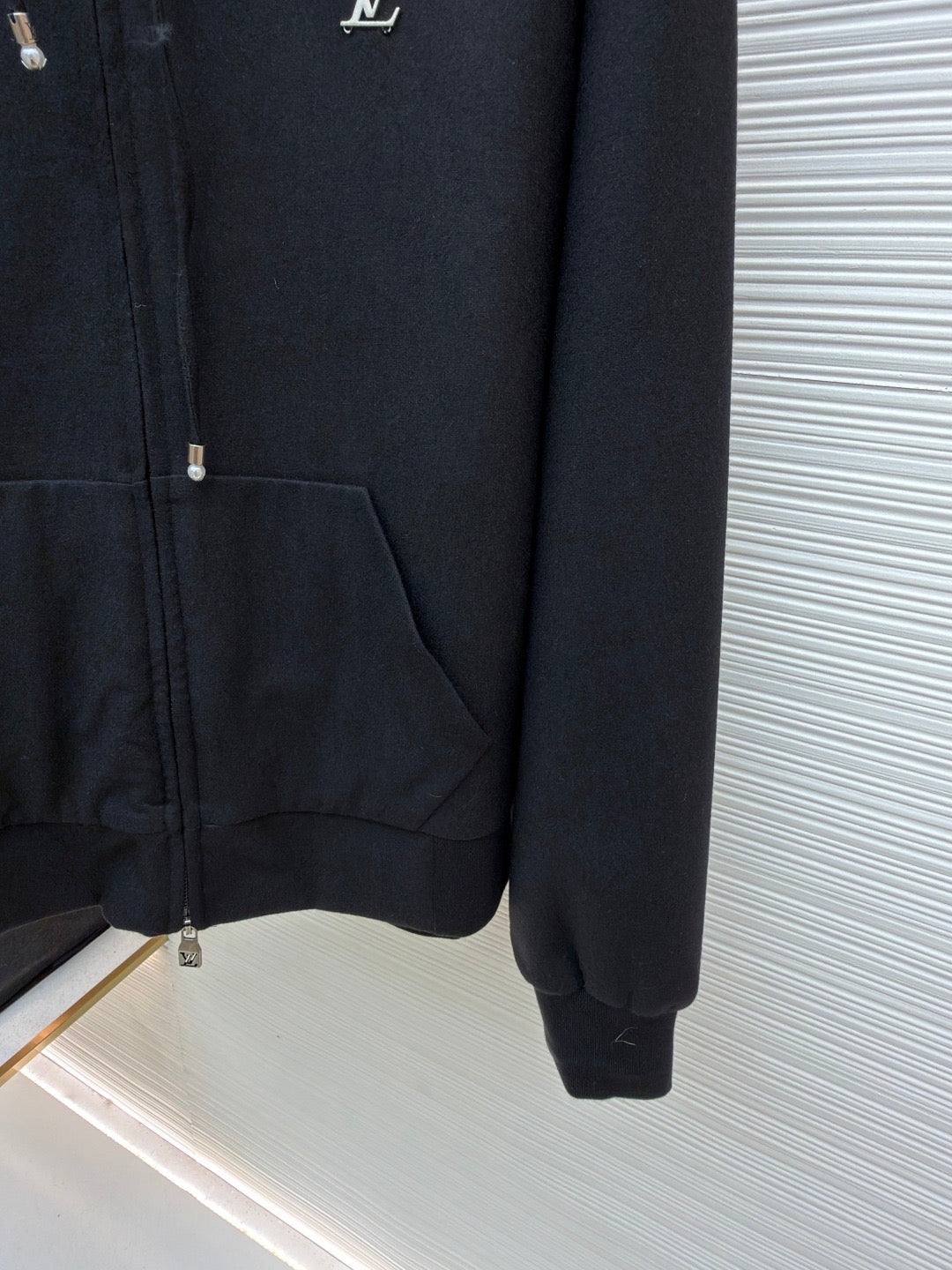 Tailored Technical Wool Hooded Blouson "Black"