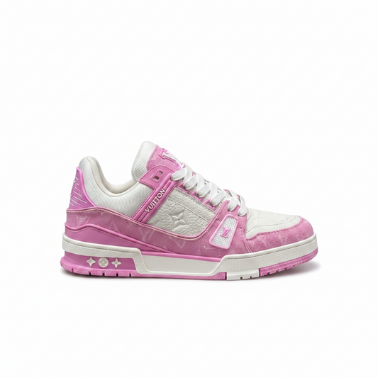 Louis Vuitton LV Trainers "Pink Denim-White"