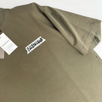 Balenciaga Masking Tape T-Shirt "Khaki"