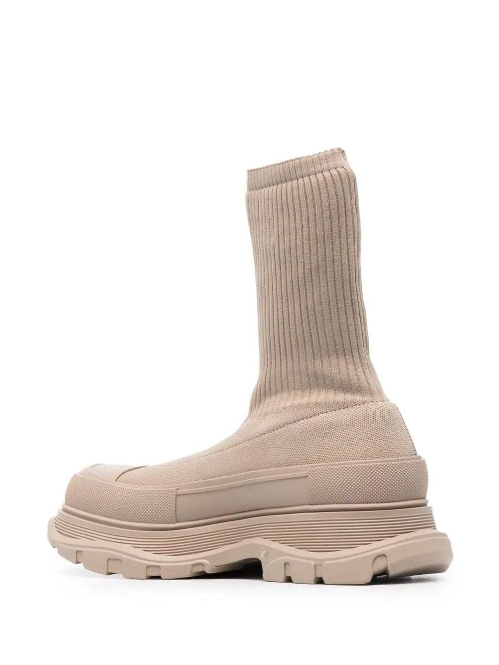 Alexander McQueen Tread Slick Boot "Ribbed Beige"