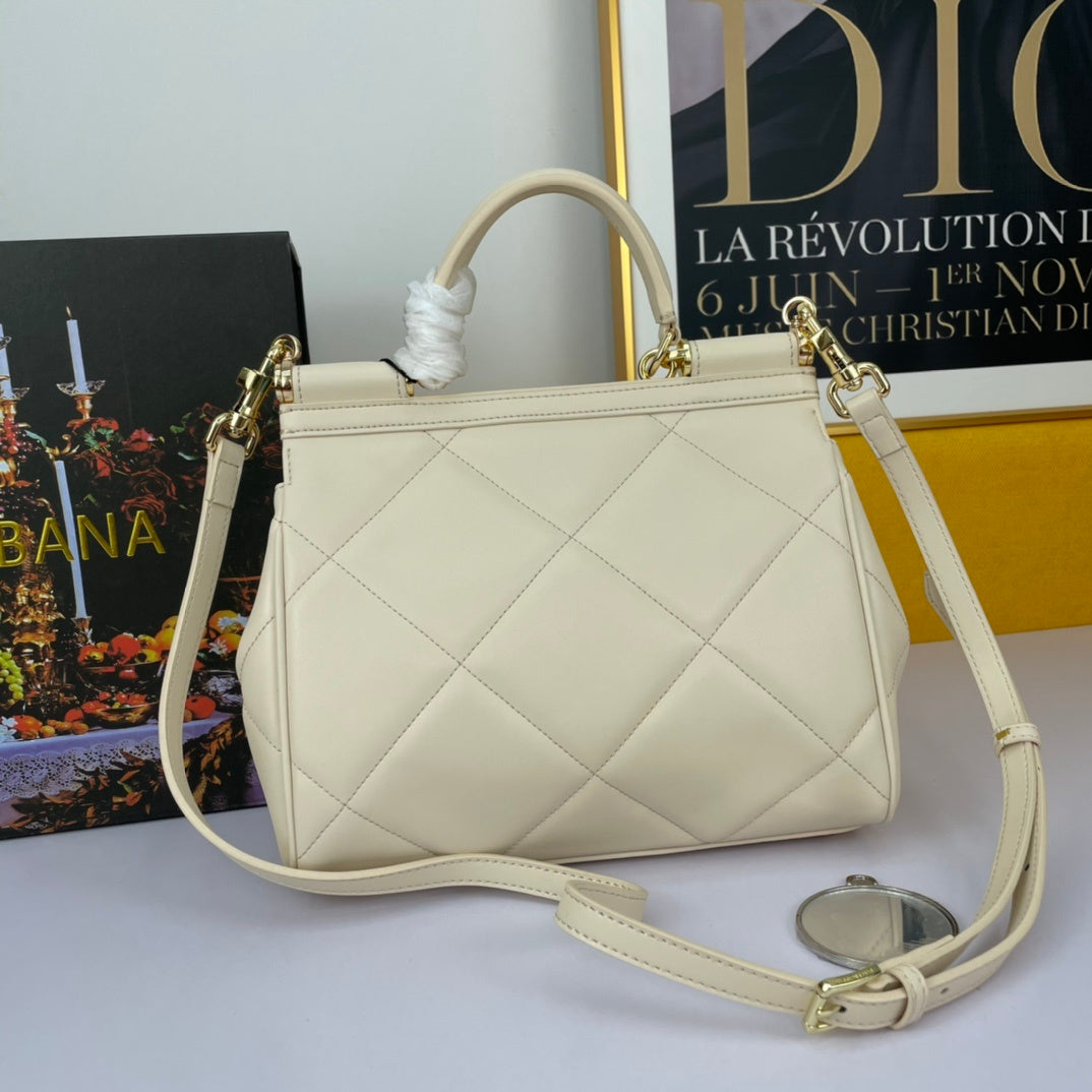 Dolce & Gabbana Sicily Quilted Leather Handbag