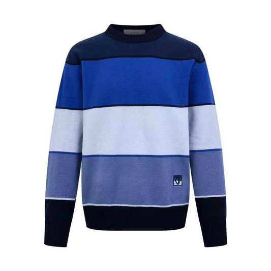 Dior CD Diamond Sweater "Blue Cashmere and Cotton Jersey"