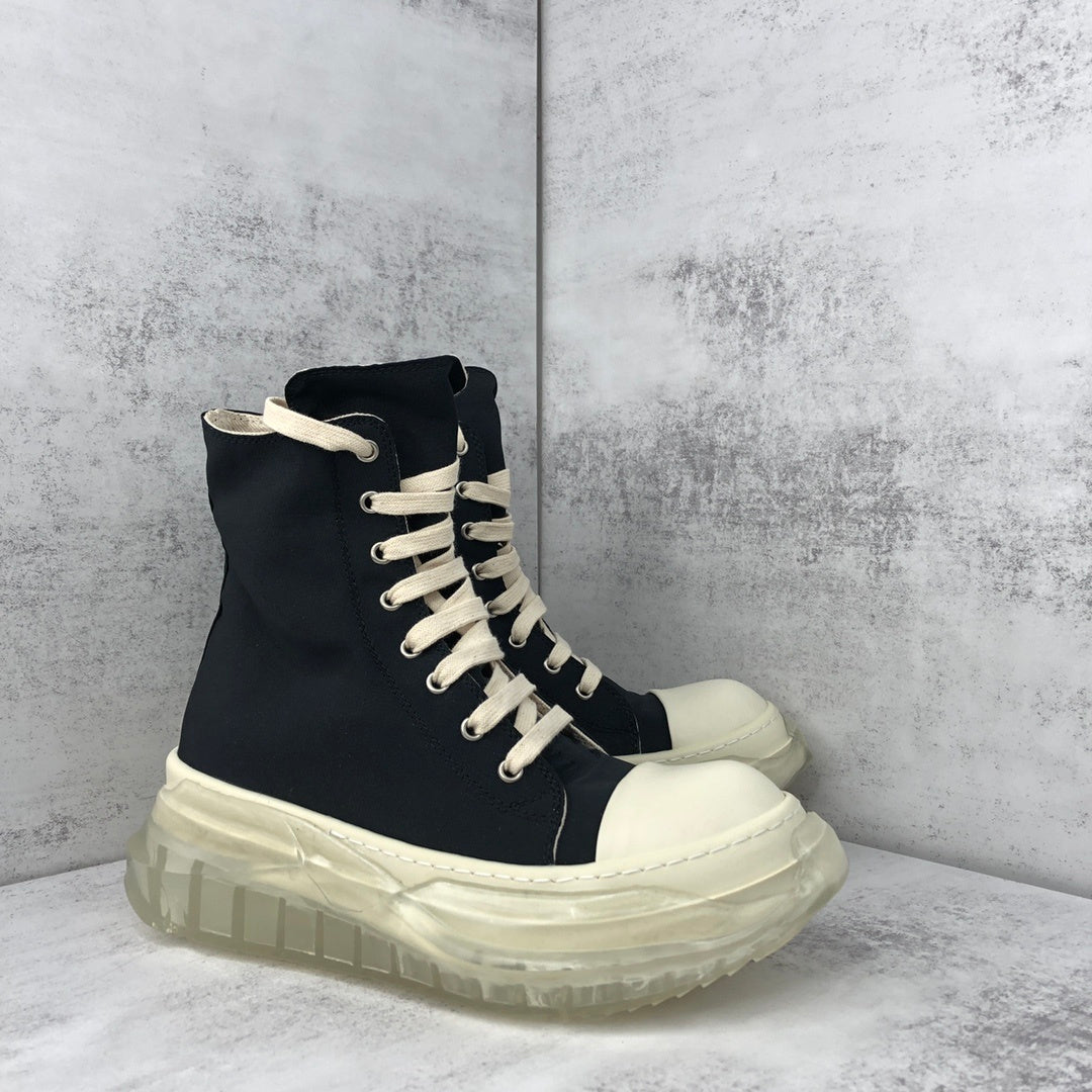 Rick Owens Abstract DRKSHDW High "Black-Beige Clear Sole"