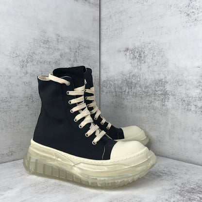 Rick Owens Abstract DRKSHDW High "Black-Beige Clear Sole"