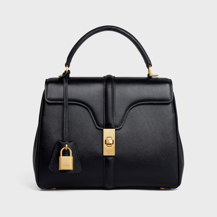 Celine Small 16 Bag in Natural Calfskin "Black"