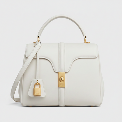 Celine Small 16 Bag in Natural Calfskin "White"