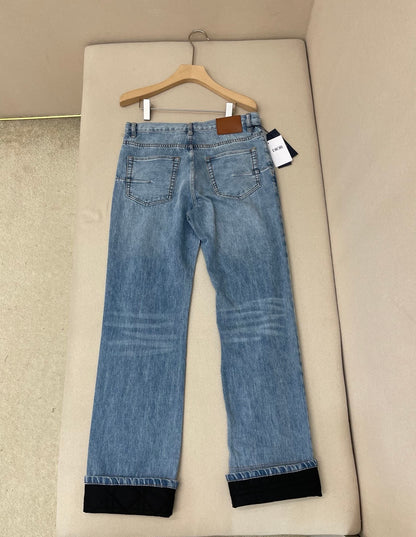 Dior Cannage Jeans Blue Cotton Denim