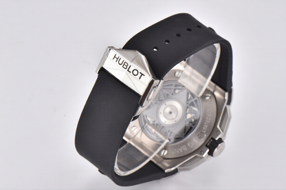 Hublot Big Bang Sang Bleu II Chrono 45mm Black Rubber Strap Black Dial