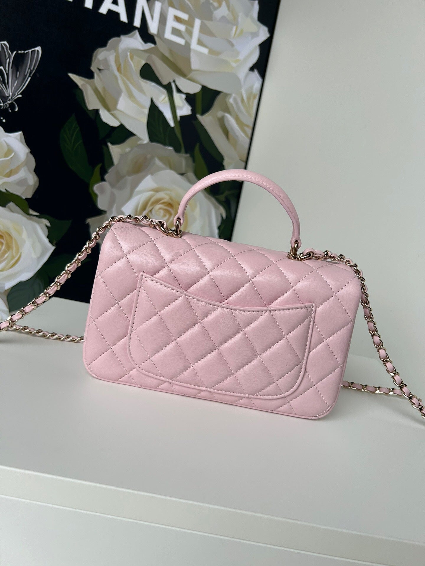 Chanel Large Flap Bag With Top Handle