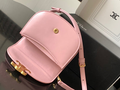 Celine Mini Besace Clea in Shiny Calfskin