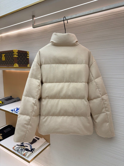 Loro Piana Cashmere Jools Puffer Jacket "White"