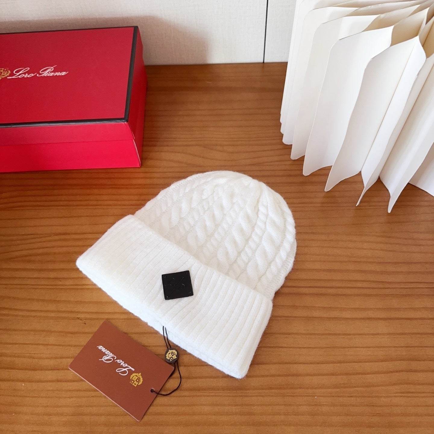 Loro Piana Wool Beanie "White"