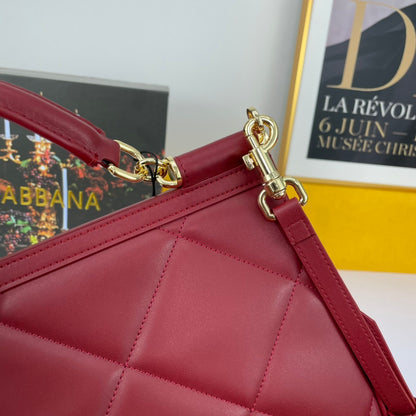 Dolce & Gabbana Sicily Quilted Leather Handbag