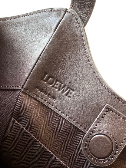 Loewe Hammock Flip Bag in Classic Calfskin "Dark Chestnut"