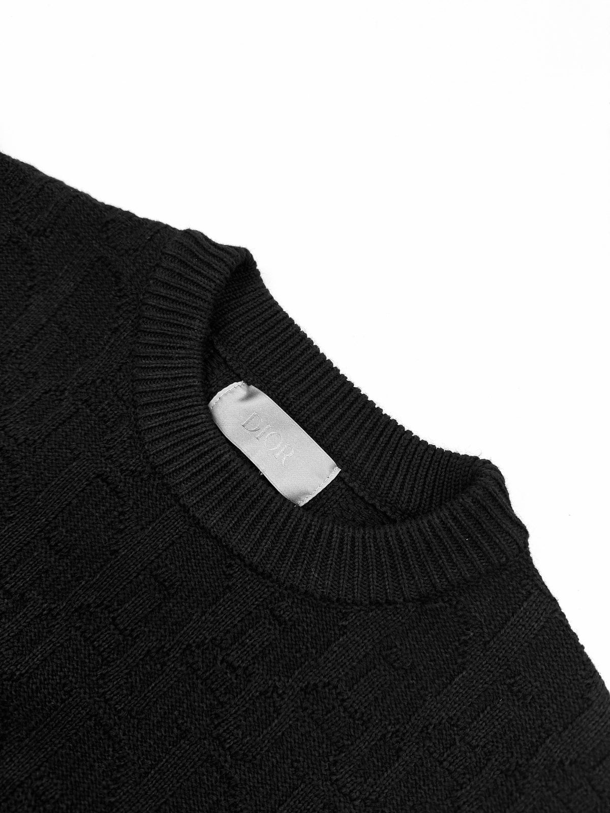Dior Oblique Sweater "Black Cotton Blend Jersey"