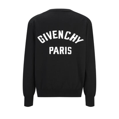 Givenchy Couture Seam Cardigan in Knit with Givenchy Paris "Black"