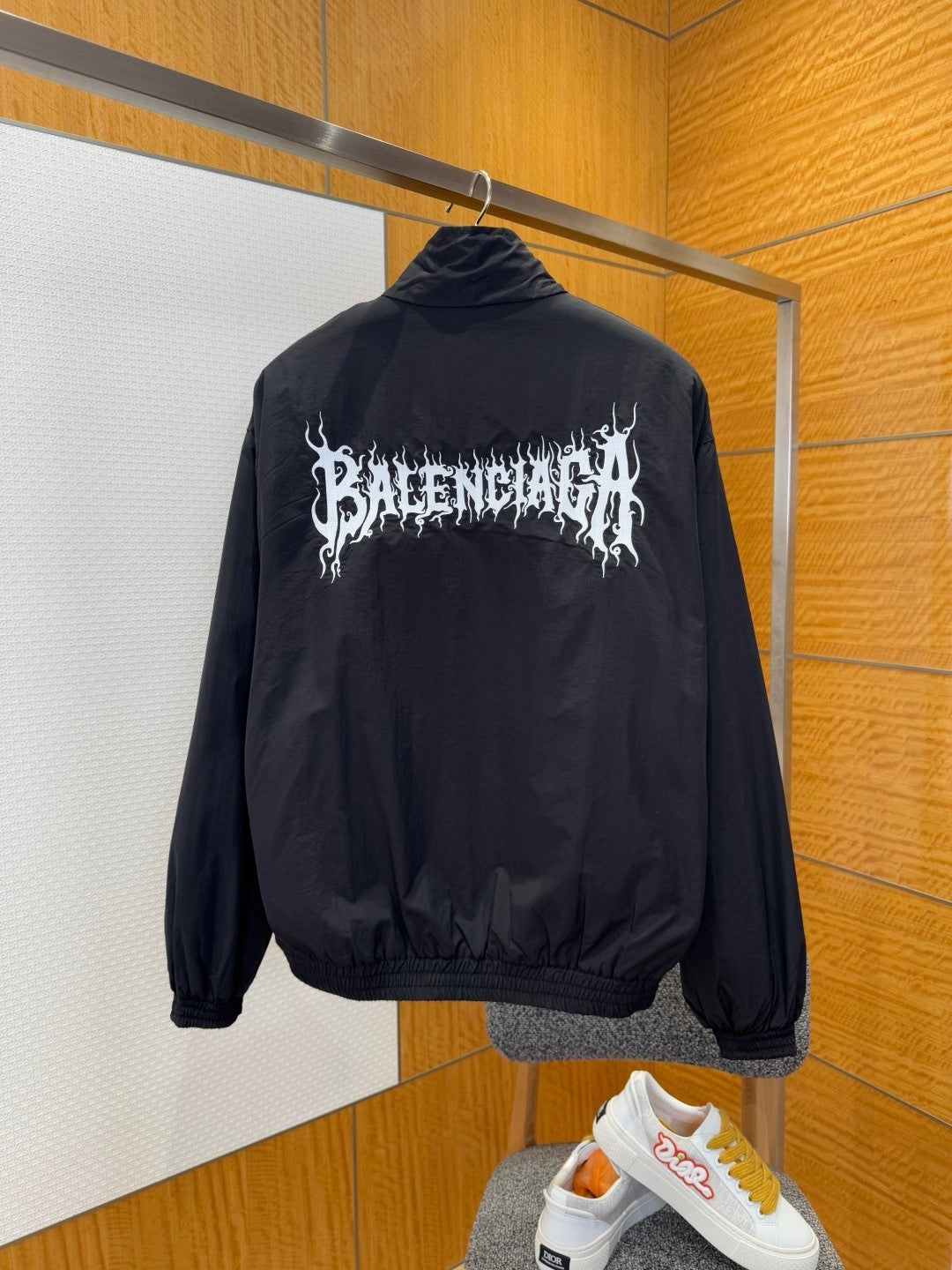Balenciaga Diy Metal Outline Bomber Jacket "Black"