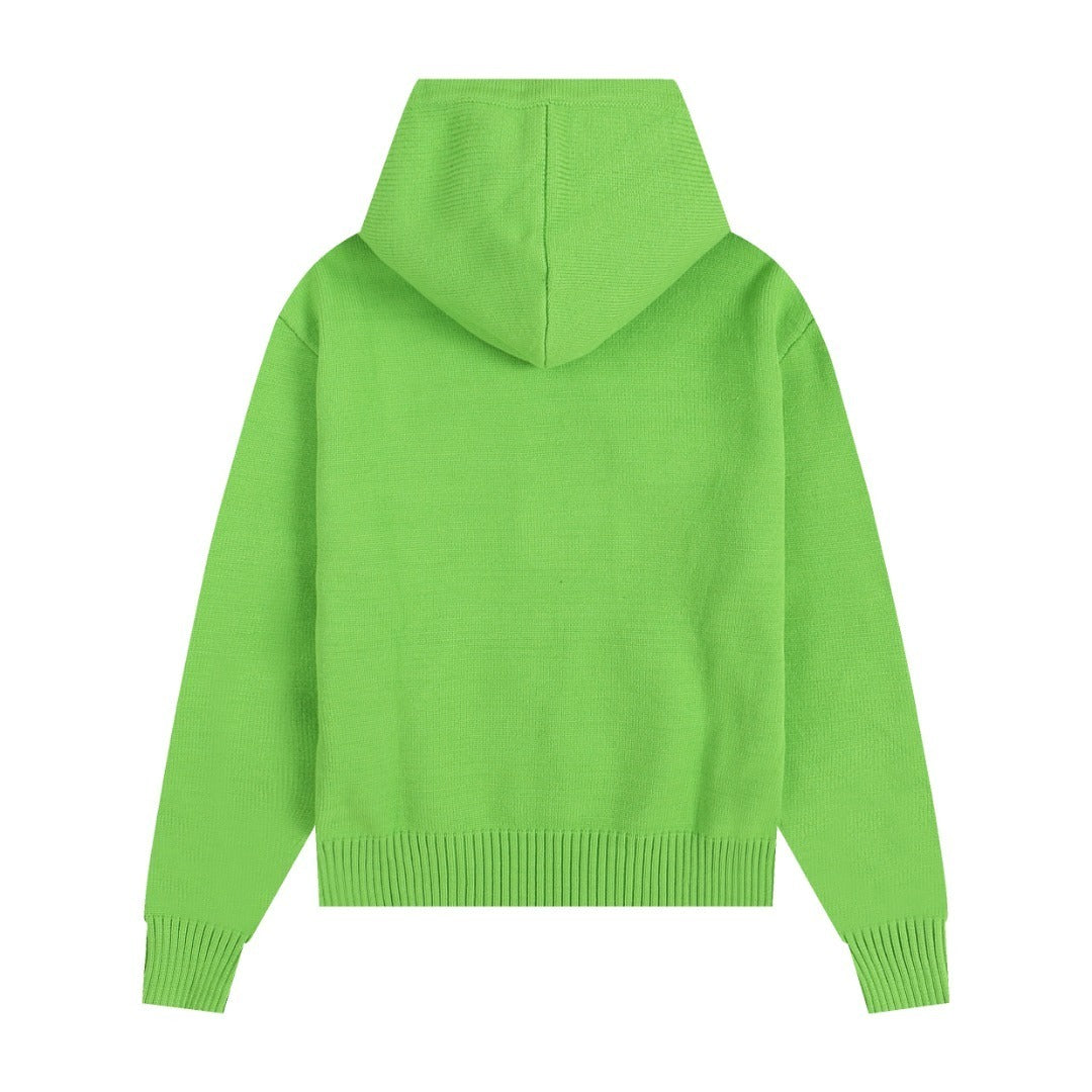 Ami Paris Ami De Coeur Hoodie "Lime"