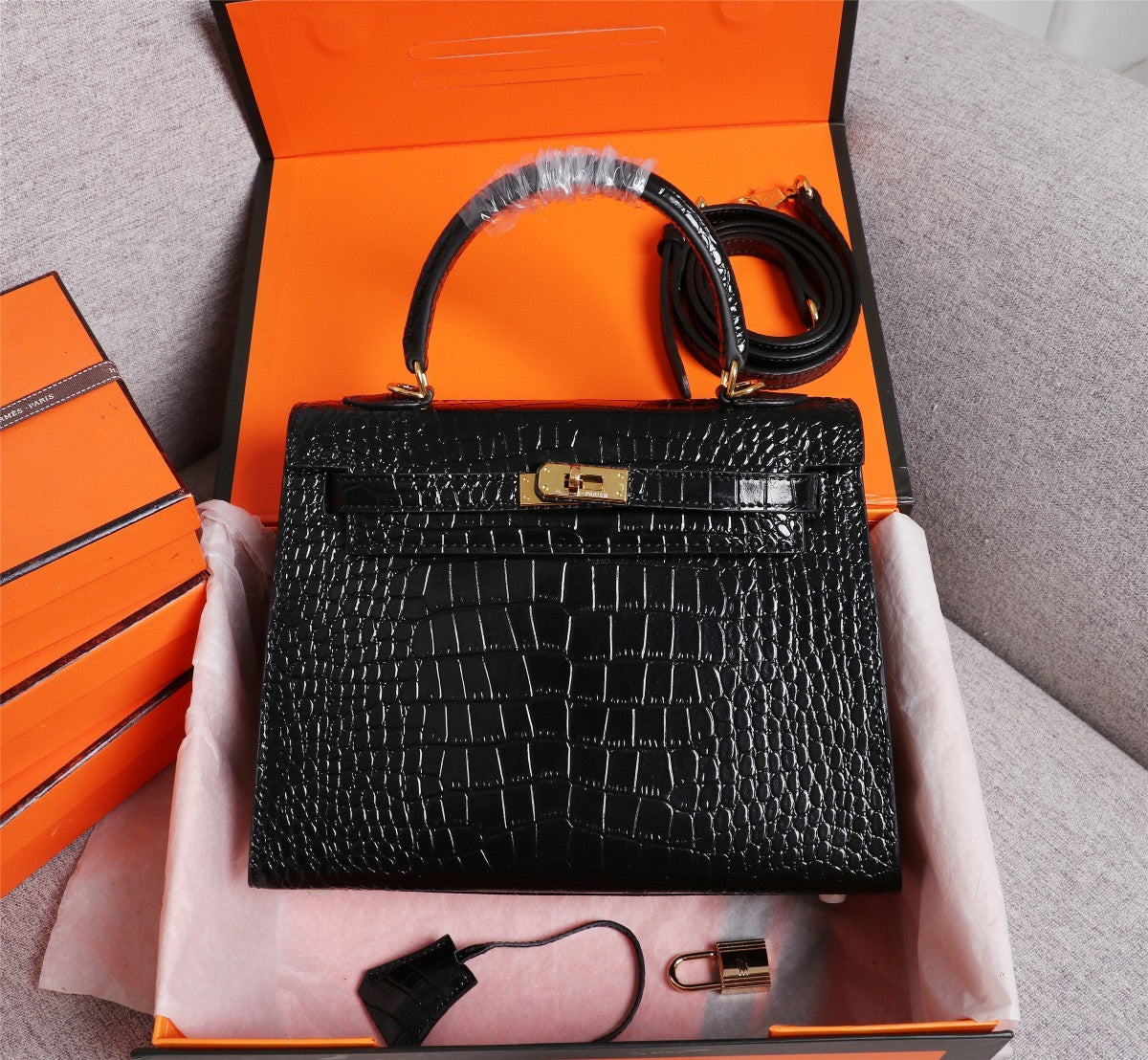 Hermès Aligator Leather Mini Kelly 25