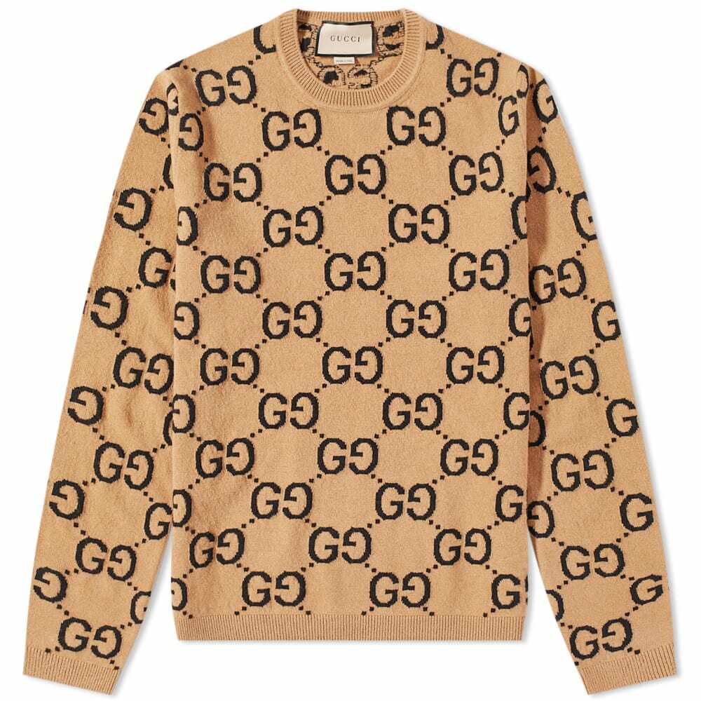 Gucci GG Intarsia Sweater "Camel"