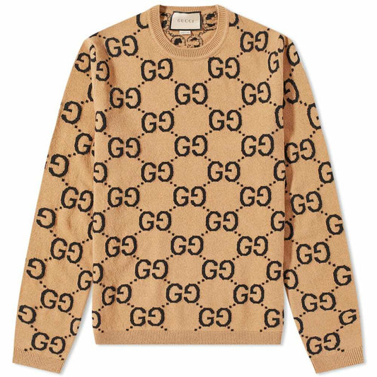 Gucci GG Intarsia Sweater "Camel"