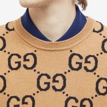 Gucci GG Intarsia Sweater "Camel"