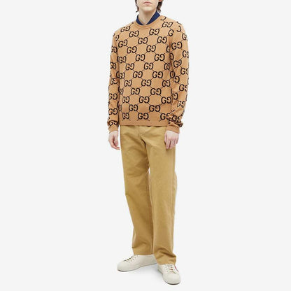 Gucci GG Intarsia Sweater "Camel"